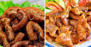 Ruột sống bò chiên giòn rim nước mắm